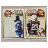TWO VINTAGE FOOTBALL TRADING CARDS / SHIPPING