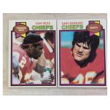 TWO VINTAGE FOOTBALL TRADING CARDS / SHIPPING