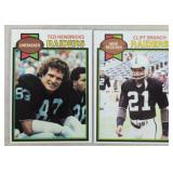 TWO VINTAGE FOOTBALL CARDS / SHIPPING