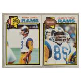 TWO VINTAGE FOOTBALL CARDS / SHIPPING