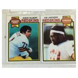TWO VINTAGE FOOTBALL CARDS / SHIPPING