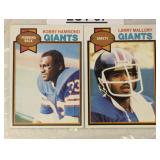 TWO VINTAGE FOOTBALL TRADING CARDS / SHIPPING