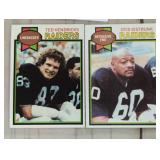 TWO VINTAGE FOOTBALL CARDS / SHIPPING