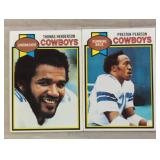 TWO VINTAGE FOOTBALL TRADING CARDS / SHIPPING