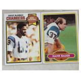 TWO VINTAGE FOOTBALL CARDS / SHIPPING