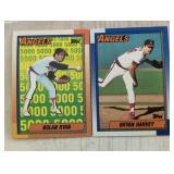 TWO VINTAGE BASEBALL TRADING CARDS / SHIPS