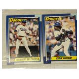 TWO VINTAGE BASEBALL TRADING CARDS / SHIPS