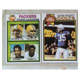 TWO VINTAGE FOOTBALL CARDS / SHIPPING