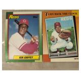 TWO VINTAGE BASEBALL TRADING CARDS / SHIPS