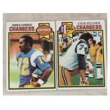 TWO VINTAGE FOOTBALL CARDS / SHIPPING
