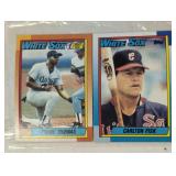 TWO VINTAGE BASEBALL TRADING CARDS / SHIPS