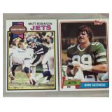 TWO VINTAGE FOOTBALL CARDS / SHIPPING