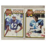 TWO VINTAGE FOOTBALL CARDS / SHIPPING