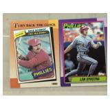 TWO VINTAGE BASEBALL TRADING CARDS / SHIPS