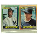 TWO VINTAGE BASEBALL TRADING CARDS / SHIPS