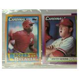 TWO VINTAGE BASEBALL TRADING CARDS / SHIPS