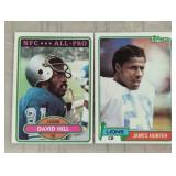 TWO VINTAGE FOOTBALL CARDS / SHIPPING
