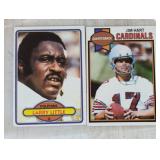 TWO VINTAGE FOOTBALL CARDS / SHIPPING