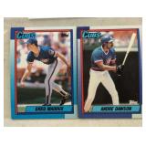 TWO VINTAGE BASEBALL TRADING CARDS / SHIPS
