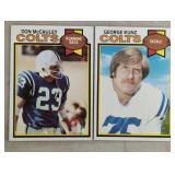 TWO VINTAGE FOOTBALL CARDS / SHIPPING
