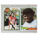 TWO VINTAGE FOOTBALL CARDS / SHIPPING