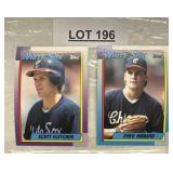 TWO VINTAGE BASEBALL TRADING CARDS / SHIPS