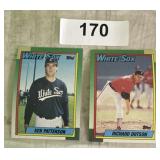 TWO VINTAGE BASEBALL TRADING CARDS / SHIPS