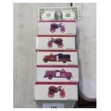 5 DIFFERENT FIRE TRUCKS IN BOXES TOYS / ships