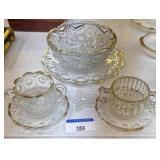 ASSORTED LOT OF VINTAGE GLASS / NO SHIPPING