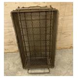 Reinforced expanded steel tray with handles