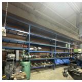 Four sections of heavy duty pallet racking NO SHIP