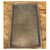 Heavy duty, stainless steel perforated tray