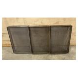 3 steel perforated trays 13" x 19" x 4" / SHIPS
