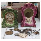 Vintage clock parts lot / Shipping