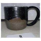 HANDMADE POTTERY 3" Signed LK