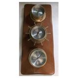 19"x6" Springfield thermometer, barometer humidity