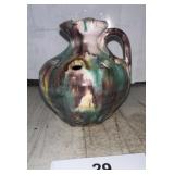 HANDMADE POTTERY 4" flower frog