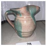 HANDMADE POTTERY 4" Williamsburg, VA pitcher