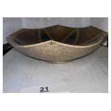 HANDMADE POTTERY 9.5"x9.5 Daniel Johnston bowl