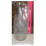 1 PINT MILK BOTTLE FROM SNEE BROS CLAIRTON, PA