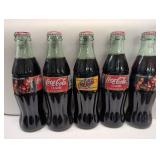 4 1997 CHRISTMAS COKES & 1 ATLANTA BOTTLE