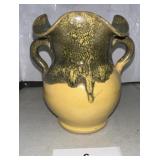 HANDMADE POTTERY 5" decorated NC art vase