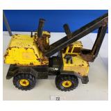 VINTAGE PRESS, STEEL TOY BACKHOE EXCAVATOR