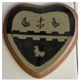 HAND PAINTED HERALDIC SHIELD MCM / SHIPS