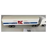 KMART TRACTOR TRAILER DIECAST BANK 1990