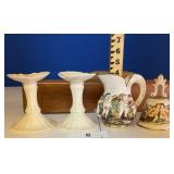 1 PAIR OF LENOX CANDLESTICKS AND MORE /SHIPS