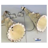 2 VIETRI LIGHTING CERAMIC WALL SCONCES