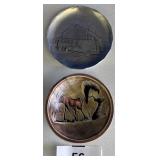 2 DECORATIVE DISPLAY PLATES / CHRISTIAN TOURS