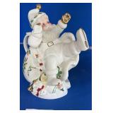 Lenox Holiday Santa Claus Porcelain Teapot & Lid
