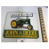 MODERN JOHN DEERE ADVERTISING SIGN / SHIPS